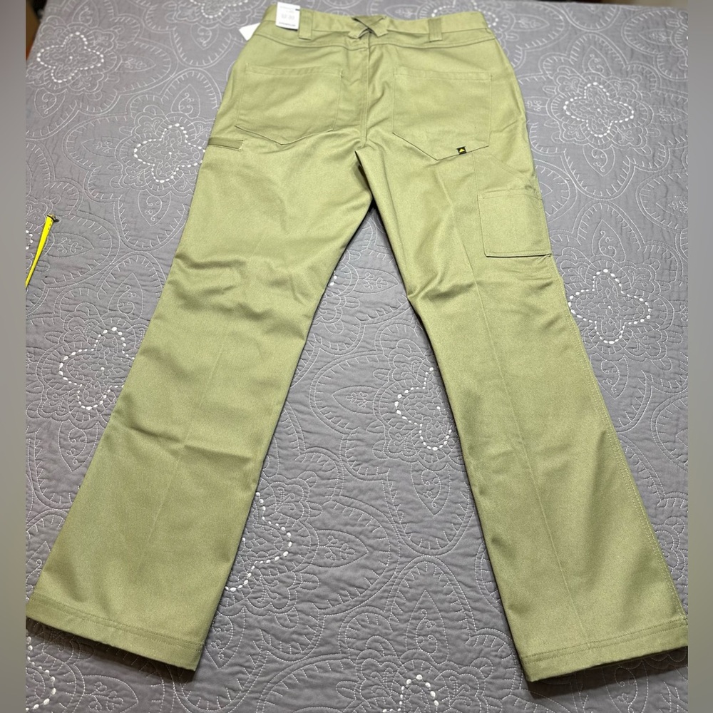 Caterpillar Men’s Green Twill Utility Pants NWT Size 32/32 - Picture 8 of 12